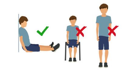 If breathing is difficult, allow them to sit on the ground with their back supported and with their legs outstretched.