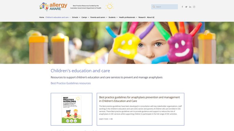 Allergy Aware - Children's education and care
